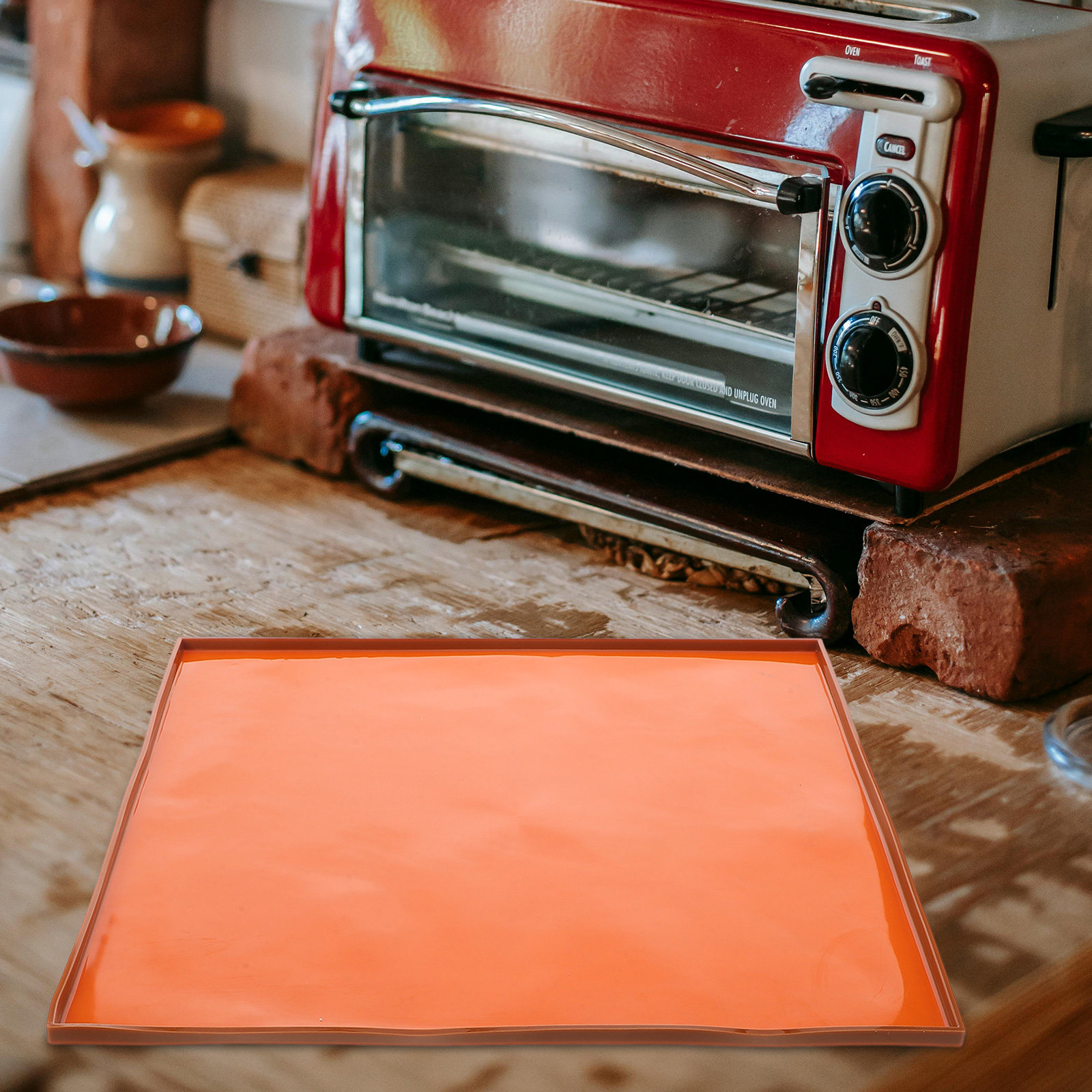 Heat Mat Silicone - แผ่นรองอบซิลิโคนสำหรับงานหนัก ใช้ได้กับเตาอบ หม้อทอดไร้น้ำมัน ถาดอบ ทนความร้อน ไม่ติดอาหาร